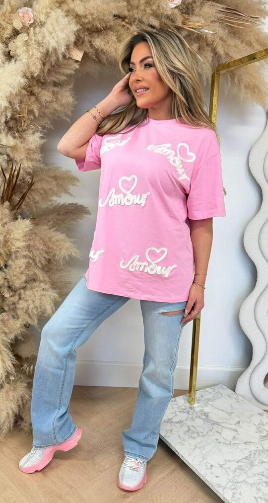 AMOUR TEE R7457 PINK