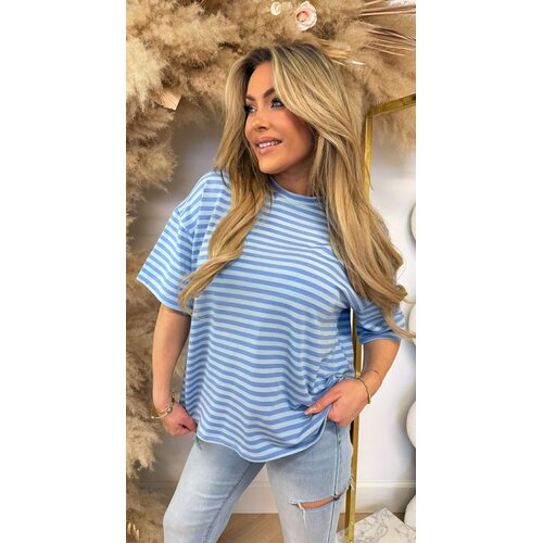 PERFECT STRIPE TEE BLUE