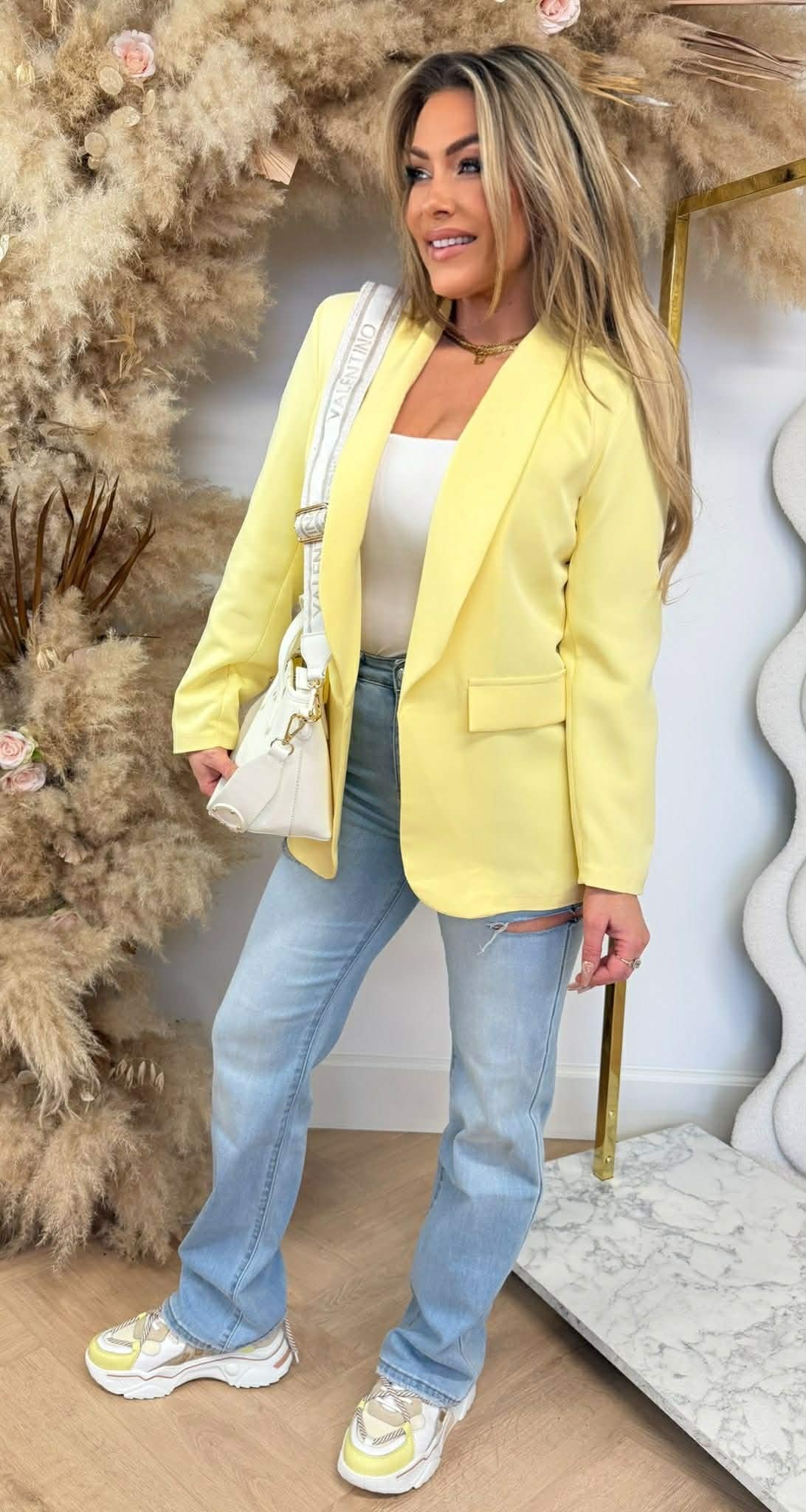 BASIC BLAZER YELLOW