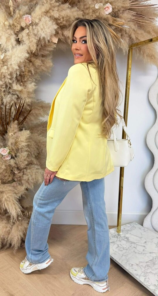 BASIC BLAZER YELLOW