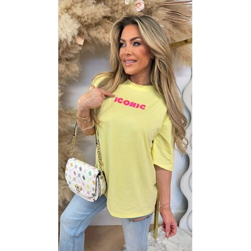 ICONIC TEE * L * YELLOW