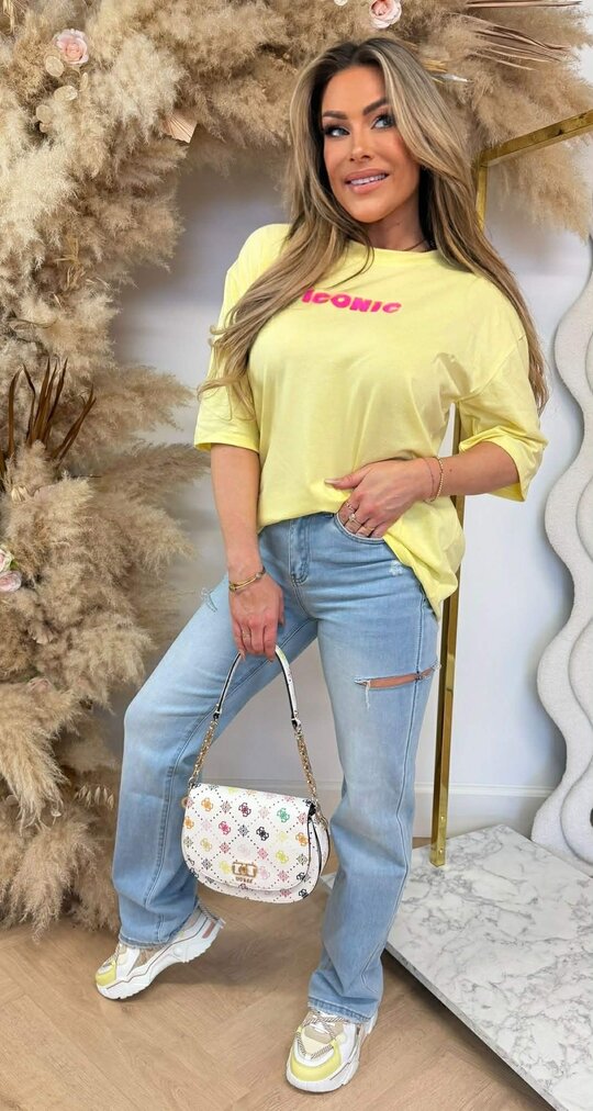 ICONIC TEE * L * YELLOW