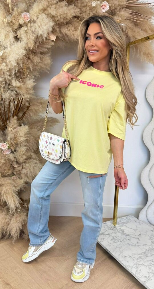ICONIC TEE * L * YELLOW