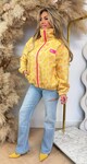 COLORFUL LEO PRINT JACKET YELLOW