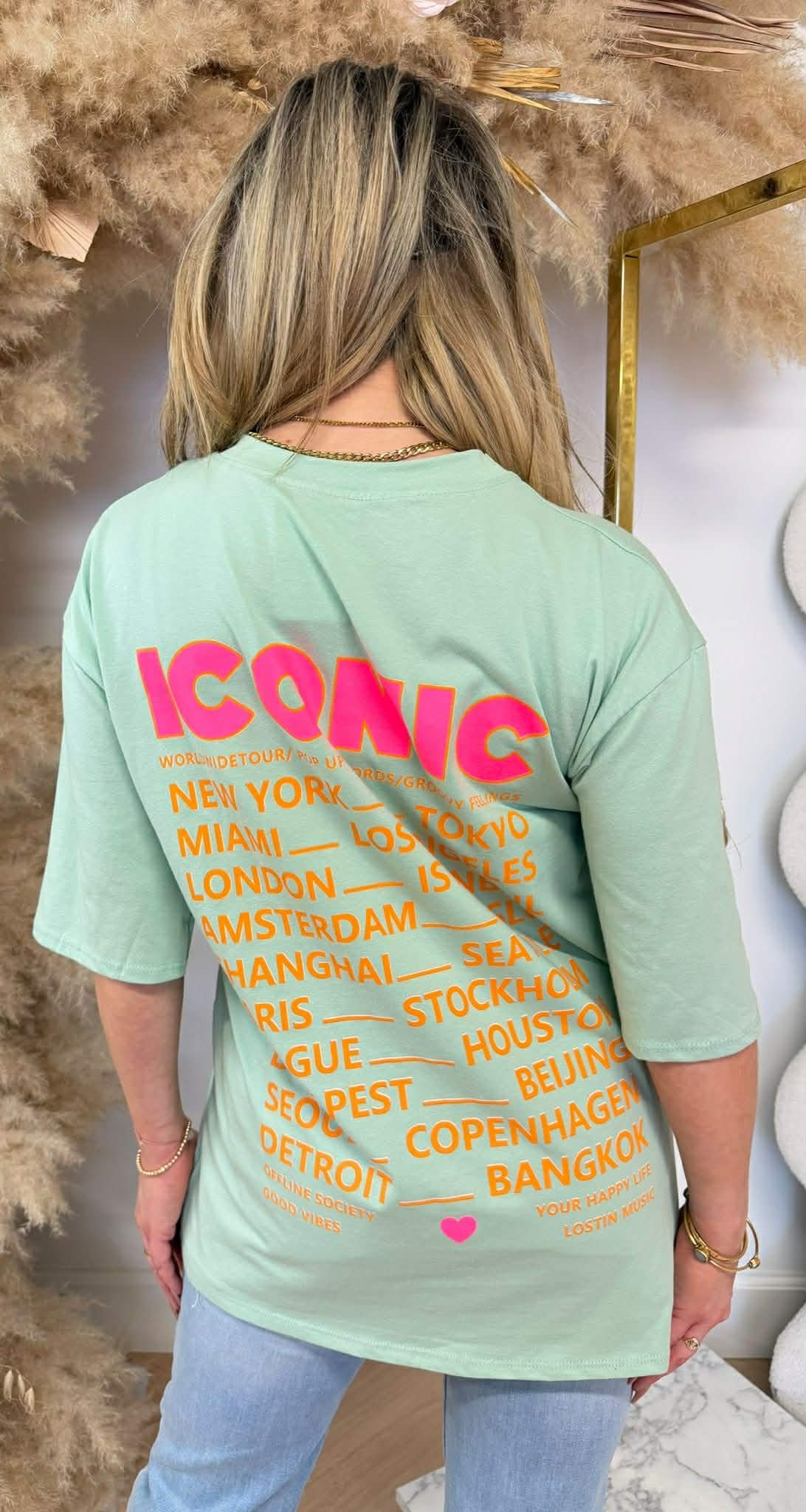 ICONIC TEE * L * MINT