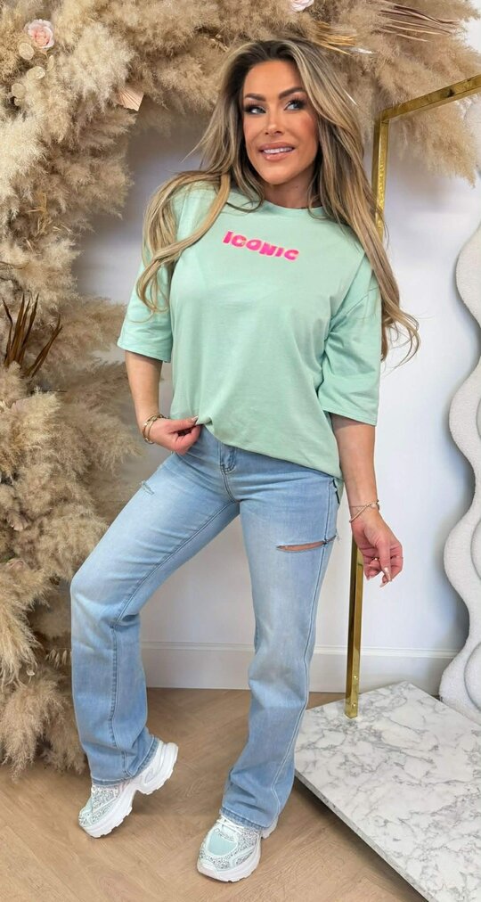 ICONIC TEE * L * MINT