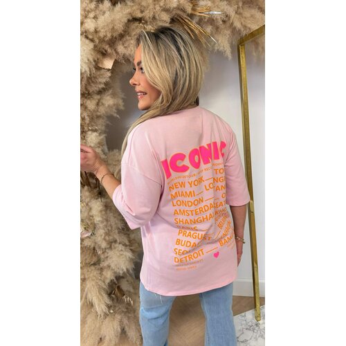 ICONIC TEE * L * PINK