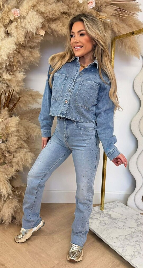 SPARKLE DENIM JACKET 3251 DENIMBLUE