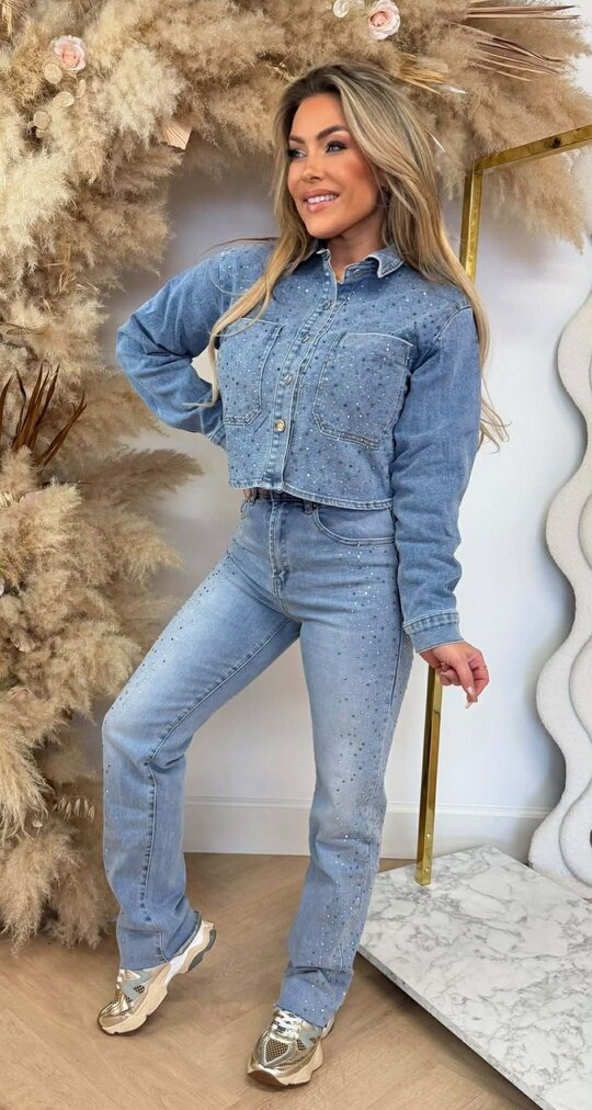 SPARKLE DENIM JACKET 3251 DENIMBLUE