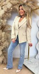 ITALY BUTTON BLAZER BEIGE