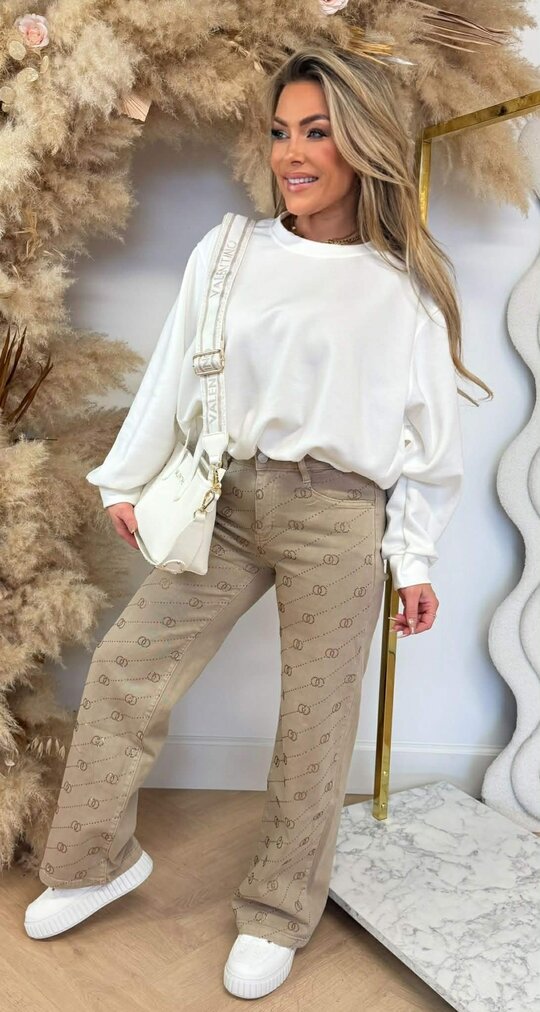 ISABEL CROPPED SWEAT OFFWHITE