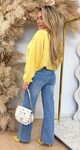ISABEL CROPPED SWEAT YELLOW