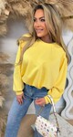 ISABEL CROPPED SWEAT YELLOW