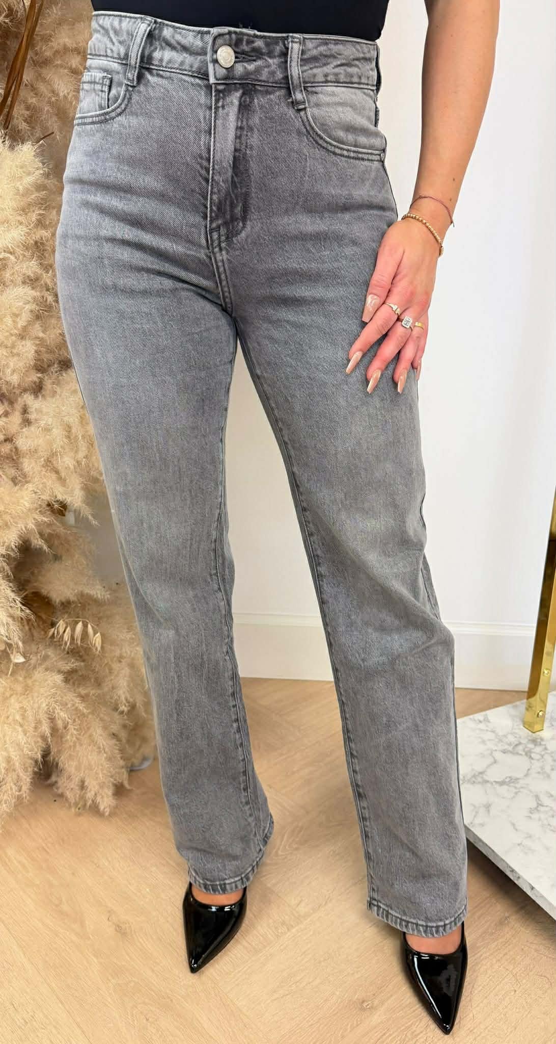 BEST STRAIGHT FIT JEANS 0067-7 GREY