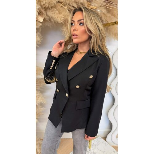 ITALY BUTTON BLAZER BLACK