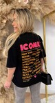 ICONIC TEE * L * BLACK