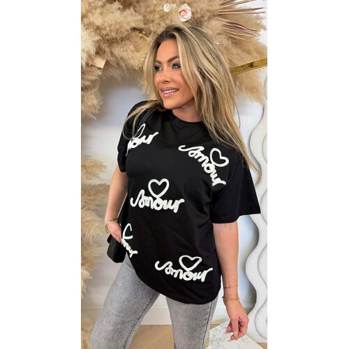 AMOUR TEE R7457 BLACK