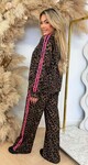 LEOPARD STRIPE SET PINK