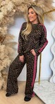 LEOPARD STRIPE SET PINK