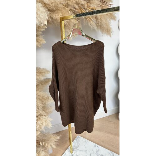 OVERSIZED RIBBEL TRUI CHOCO