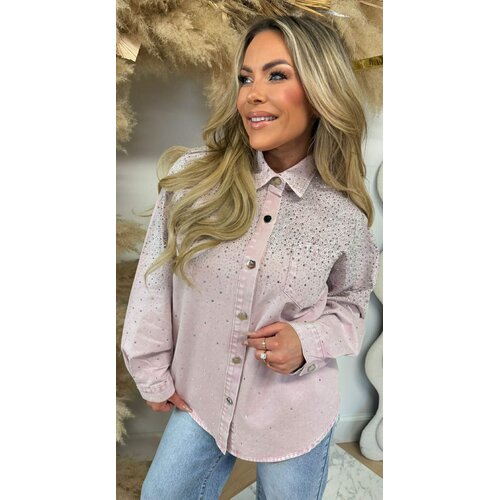 DIAMOND DENIM BLOUSE 3903 LIGHTPINK
