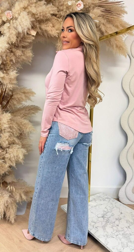 BY SWAN TRAVEL BLOUSE 6658 OLDPINK