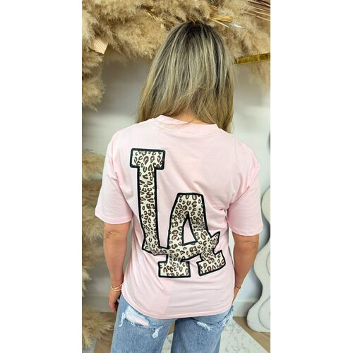 LA LEOPARD T-SHIRT 257 PINK