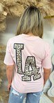 LA LEOPARD T-SHIRT 257 PINK