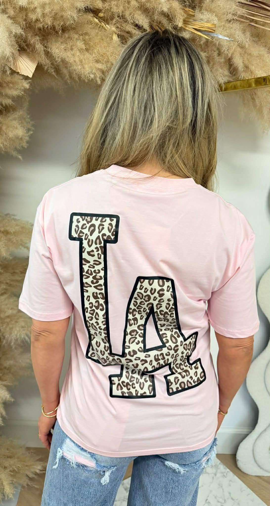 LA LEOPARD T-SHIRT 257 PINK