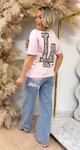 LA LEOPARD T-SHIRT 257 PINK