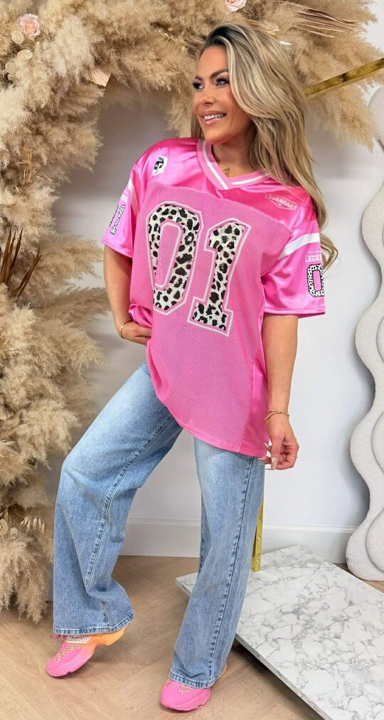 LEGENDARY 01 BASEBALL TEE PINK