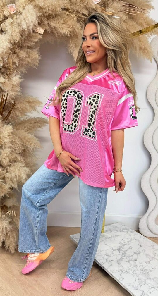 LEGENDARY 01 BASEBALL TEE PINK