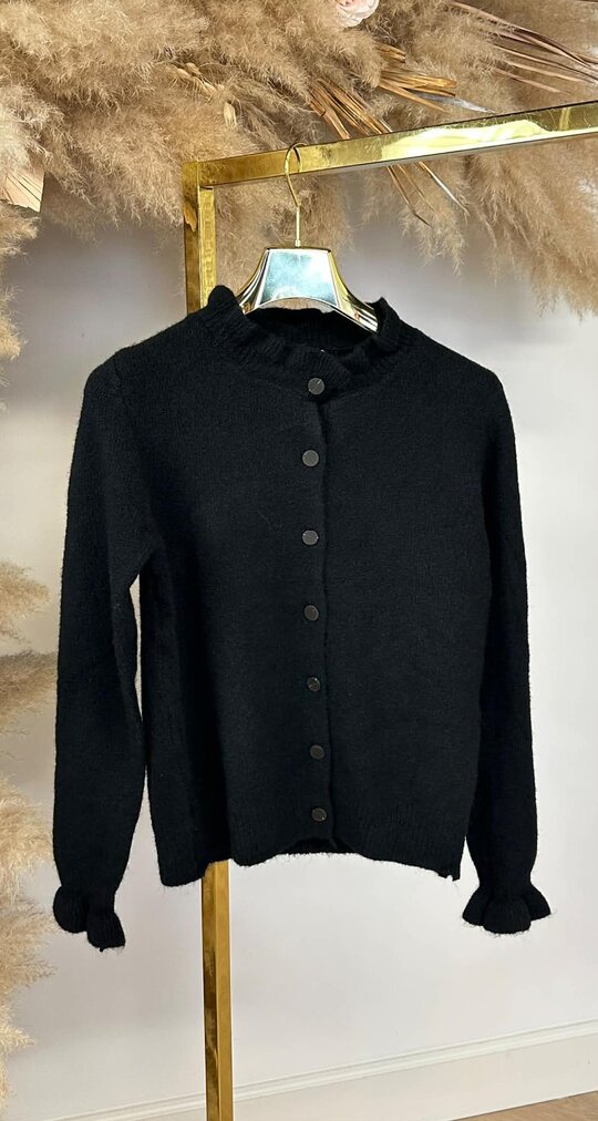 MILLIE SOFT ROUCHE VEST 9206 BLACK