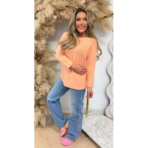 ROUND NECK TOP ORANGE