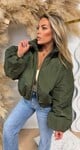 OVERSIZED PUFFER BOMBERJACKET ARYMGREEN