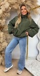 OVERSIZED PUFFER BOMBERJACKET ARYMGREEN