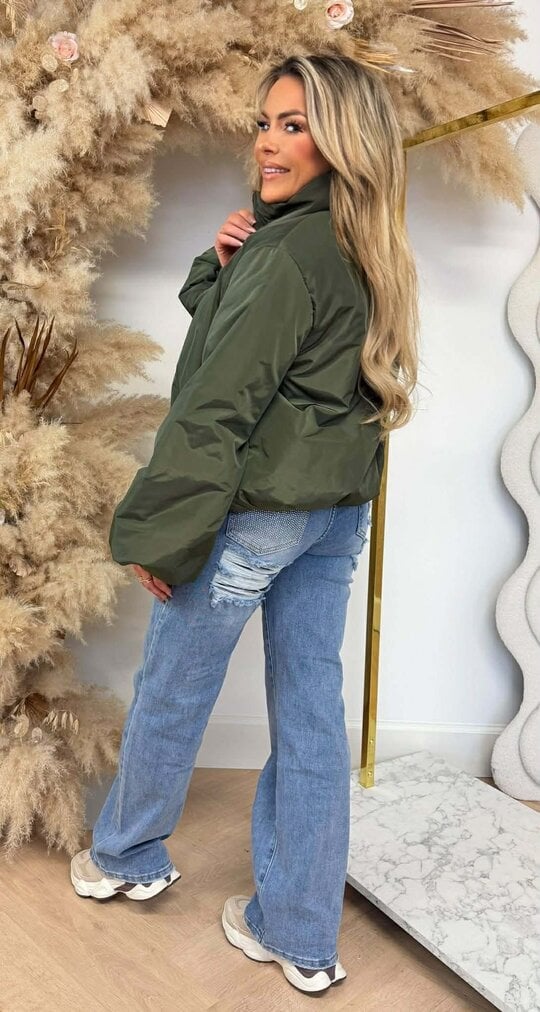 OVERSIZED PUFFER BOMBERJACKET ARYMGREEN