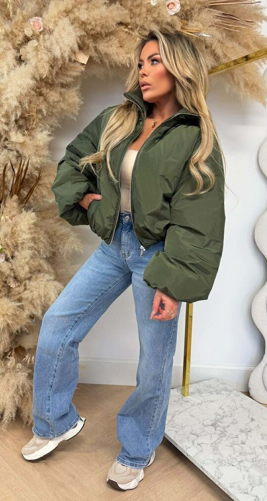 OVERSIZED PUFFER BOMBERJACKET ARYMGREEN
