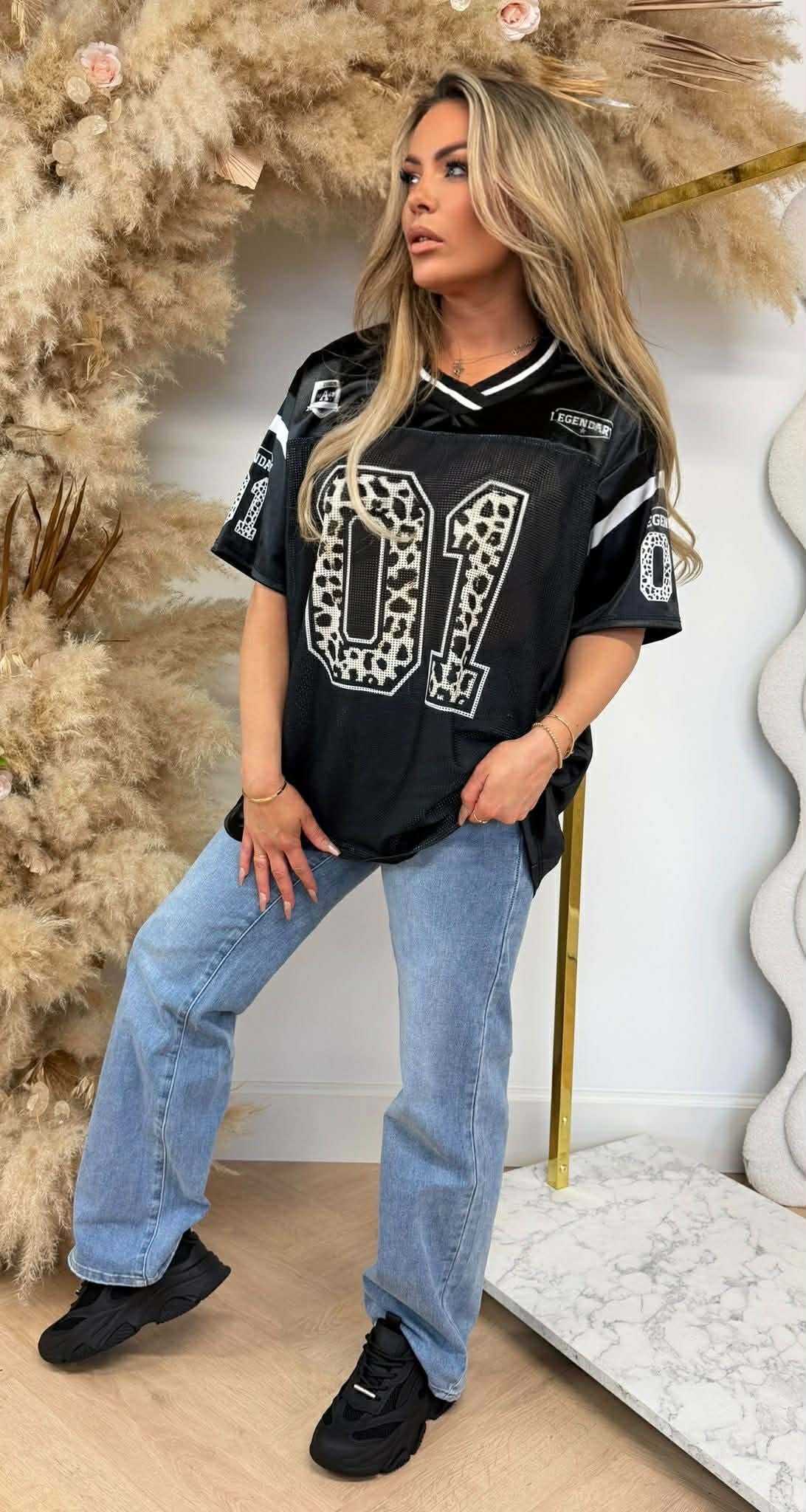 LEGENDARY 01 BASEBALL TEE BLACK