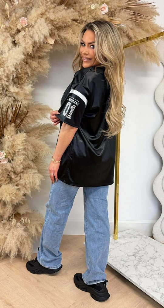 LEGENDARY 01 BASEBALL TEE BLACK