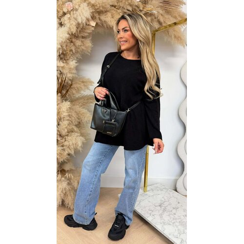 KIMMY SOFT LONG TOP BLACK