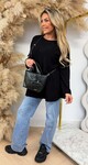 KIMMY SOFT LONG TOP BLACK