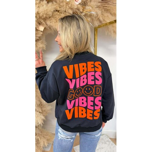 GOOD VIBES SWEATER 01492 NAVY