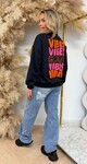 GOOD VIBES SWEATER 01492 NAVY