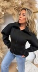 JOYCE KRAAG ZIP JACKET BLACK