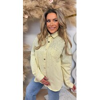 DIAMOND DENIM BLOUSE 3909 BUTTERYELLOW