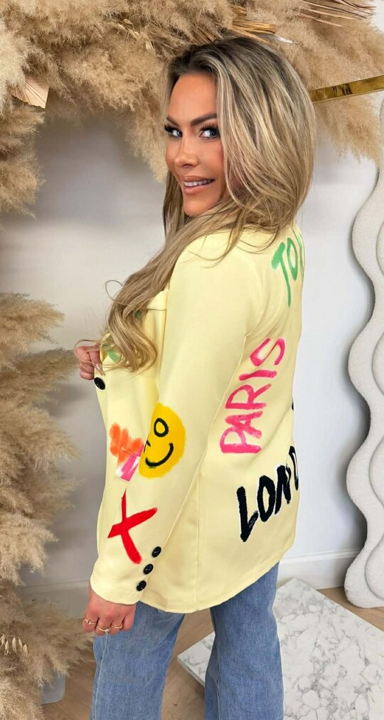 GRAFFI SMILE BLAZER YELLOW
