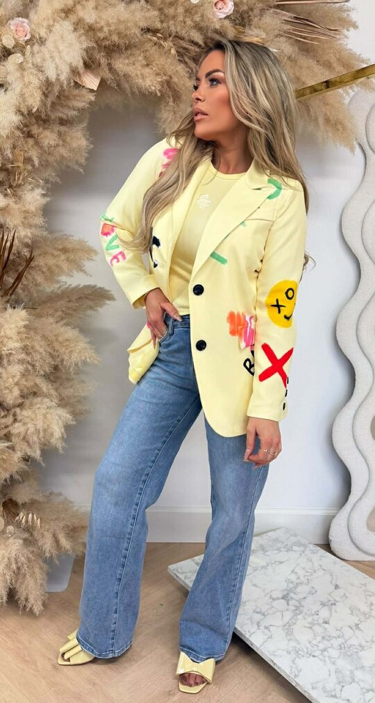 GRAFFI SMILE BLAZER YELLOW