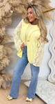 VAJEN LACE BLAZER BUTTERYELLOW