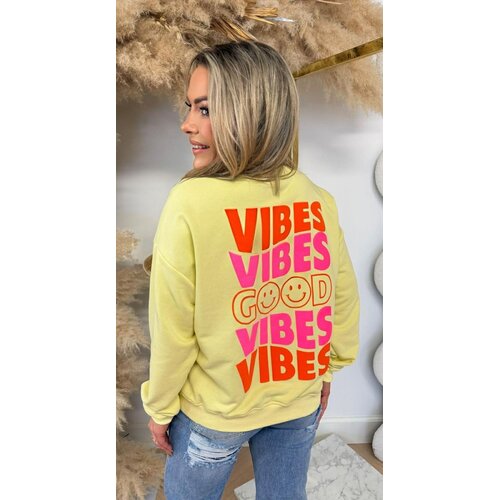 GOOD VIBES SWEATER 01492 YELLOW
